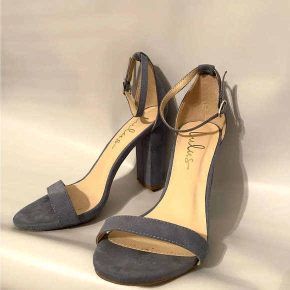 Lulus Chunky Blue Heel - Picture 1 of 4